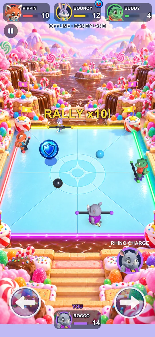 A match in Candyland
